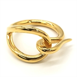 Hermes Jumbo Scarf Ring Gold