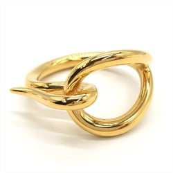 Hermes Jumbo Scarf Ring Gold