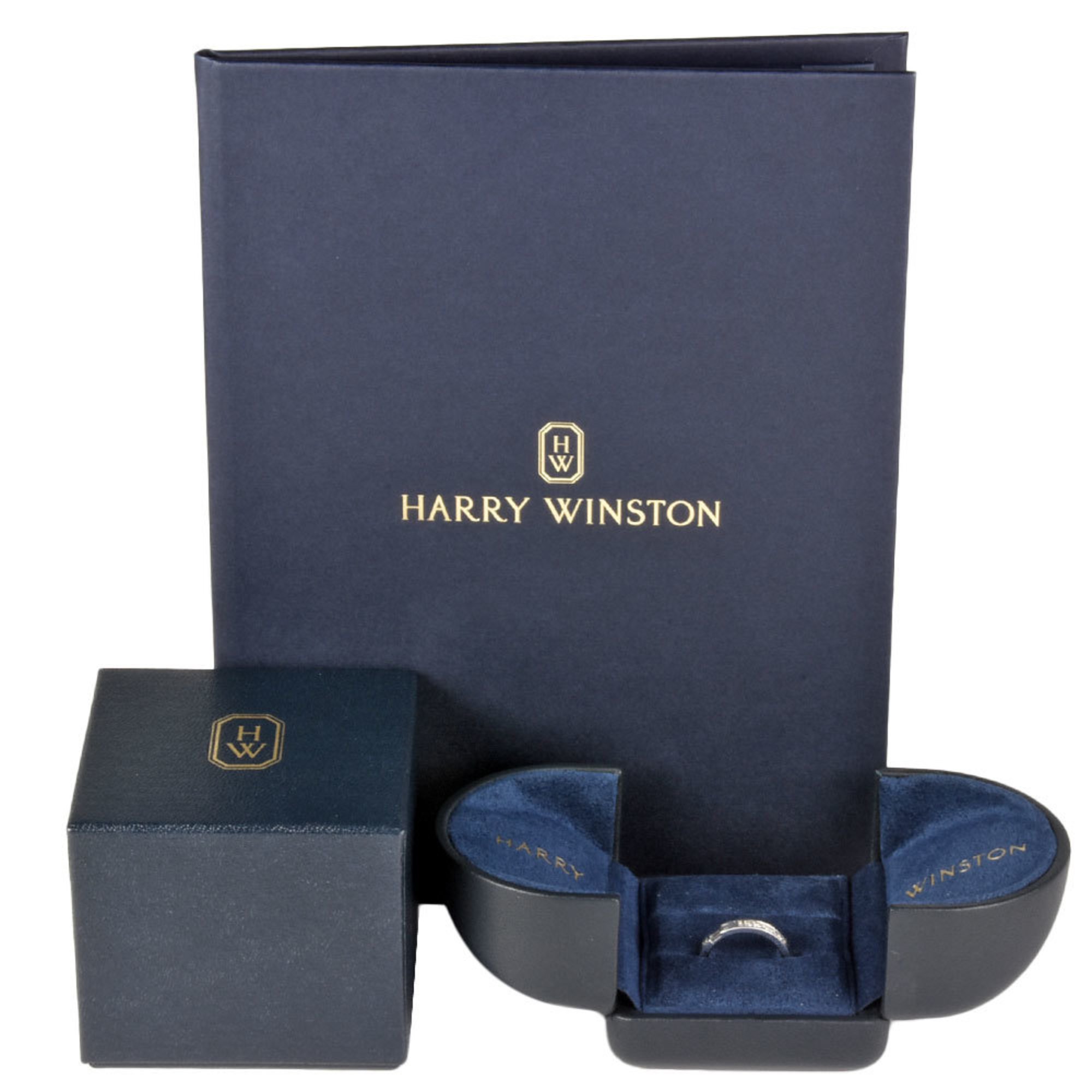Harry Winston Traffic Accent Band Ring, Diamond, Size 8.5, WBDPACRFTRF, Pt950, Women's