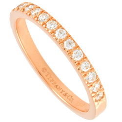 Tiffany & Co. Novo Half Eternity Ring, Diamond, Size 10, K18PG, Women's