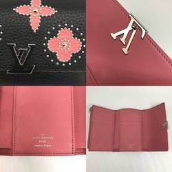Louis Vuitton Portefeuille Capucines Compact Noir Blossom Bi-fold Wallet M63222 LOUIS VUITTON