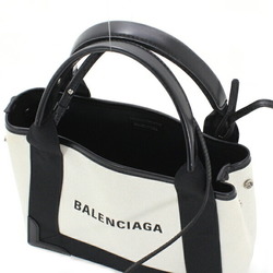 Balenciaga Bag Navy Cabas XS 2Way Small Handbag Shoulder Natural Canvas Leather Women's 390346 BALENCIAGA TK2280