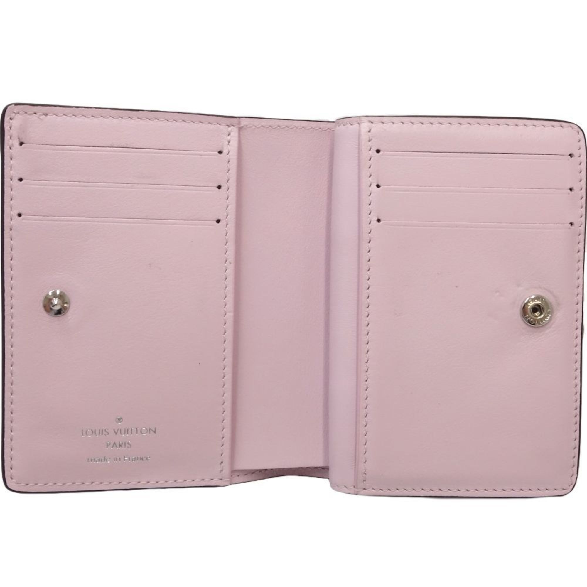 LOUIS VUITTON Louis Vuitton Bi-fold Wallet M82758 Portefeuille Ku Mahina Rose Jasmine 180493
