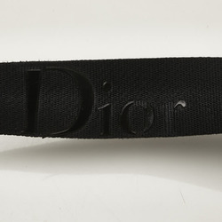 Christian Dior Dior Trotter Shoulder Bag Navy Canvas Leather Women's