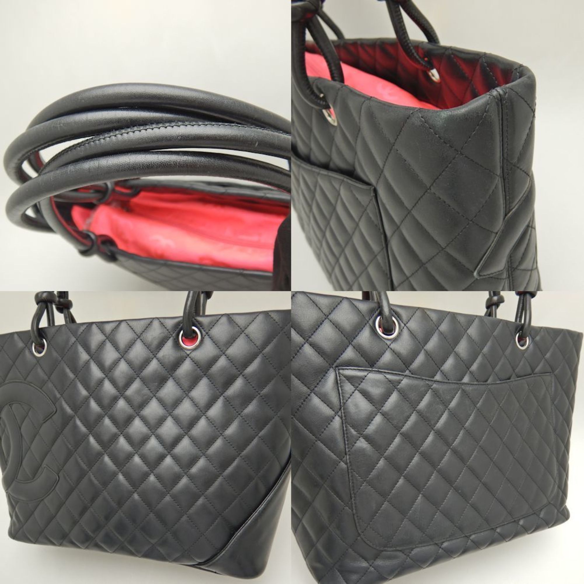 CHANEL Large Tote A25169 Bag Cambon Calfskin Black 251782