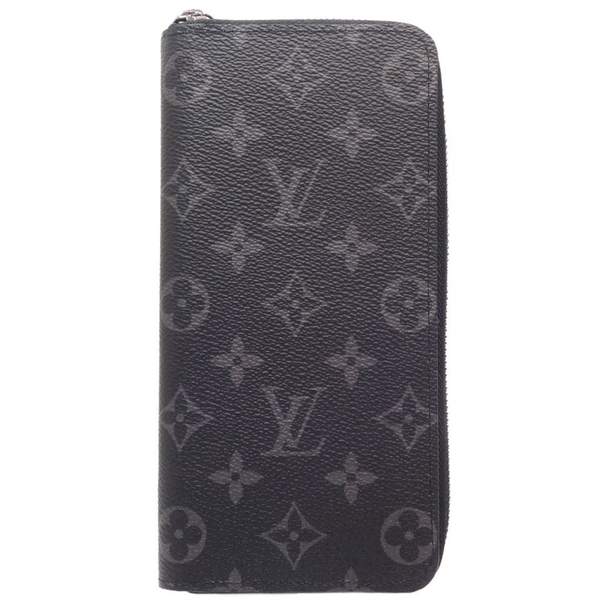 LOUIS VUITTON Louis Vuitton Long Wallet M62295 Zippy Vertical Monogram Eclipse Black 180480