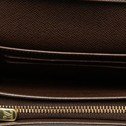 Louis Vuitton Damier Tresor Bi-fold Wallet N61736 Brown PVC Leather Women's LOUIS VUITTON