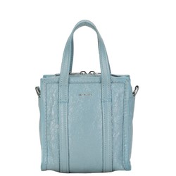 Balenciaga Bazaar Shopper XXS Handbag Shoulder Bag 513988 Baby Blue Leather Women's BALENCIAGA