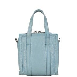 Balenciaga Bazaar Shopper XXS Handbag Shoulder Bag 513988 Baby Blue Leather Women's BALENCIAGA