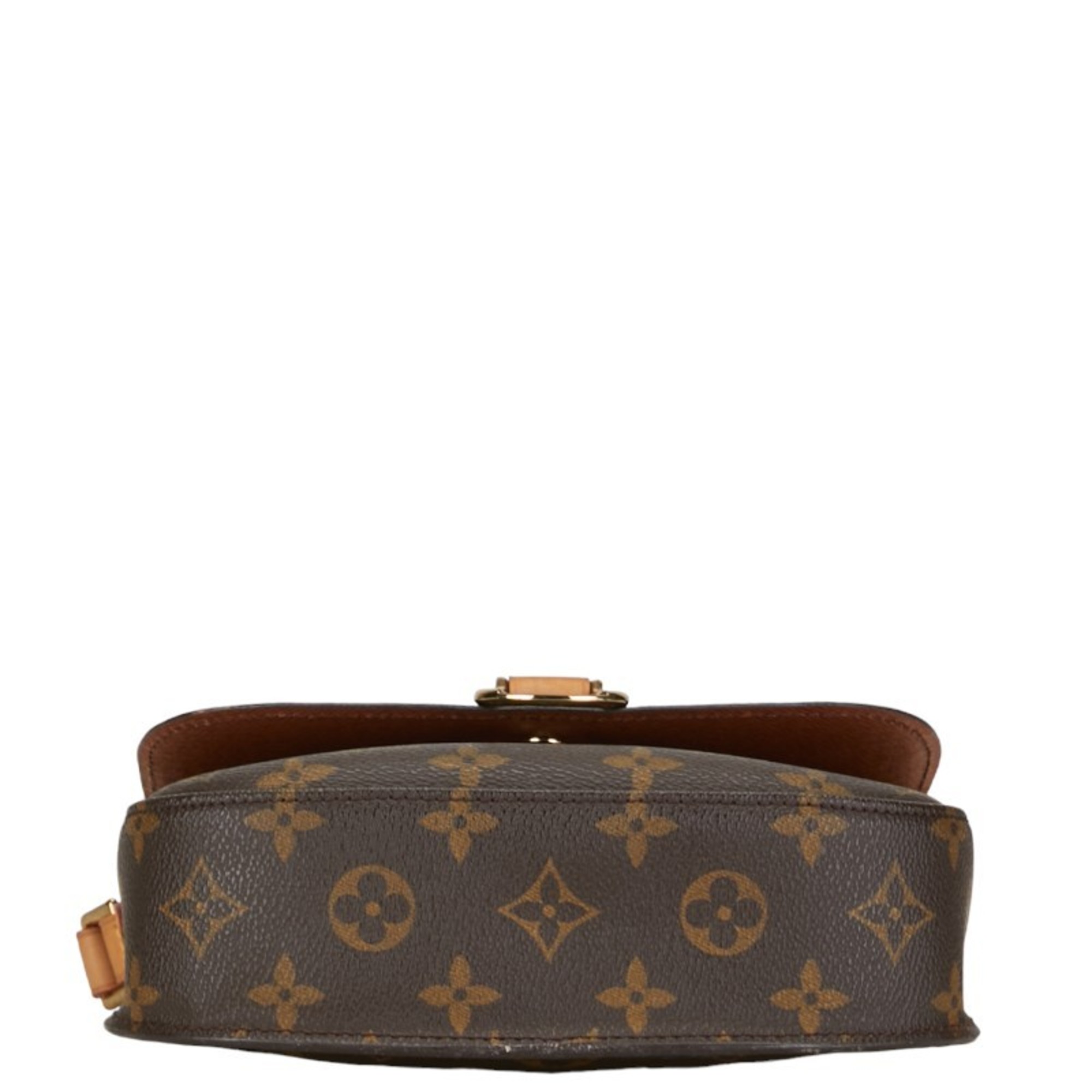 Louis Vuitton Monogram Saint-Cloud Shoulder Bag M51243 Brown PVC Leather Women's LOUIS VUITTON