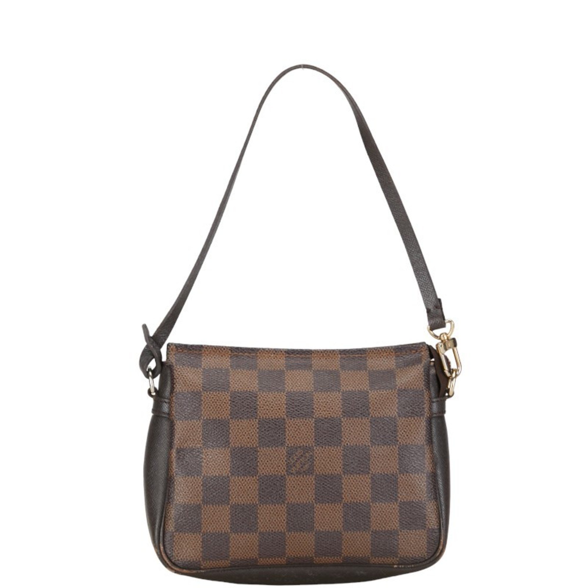 Louis Vuitton Damier Truth Makeup Pouch N51982 Brown PVC Leather Women's LOUIS VUITTON