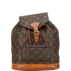 Louis Vuitton Monogram Montsouris MM Backpack M51136 Brown PVC Leather Women's LOUIS VUITTON