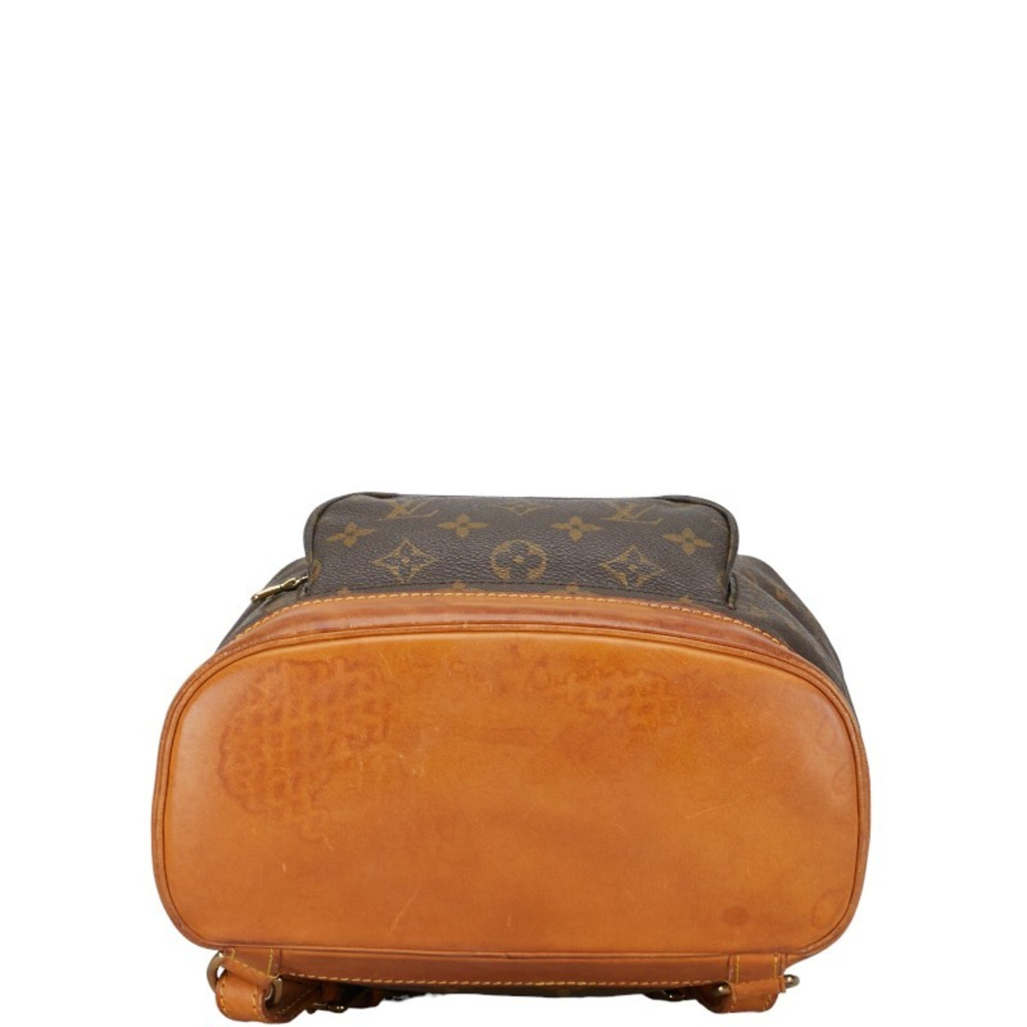 Louis Vuitton Monogram Montsouris MM Backpack M51136 Brown PVC Leather Women's LOUIS VUITTON