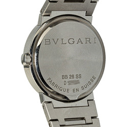 BVLGARI Watch BB26SS Quartz Black Dial Stainless Steel Women's