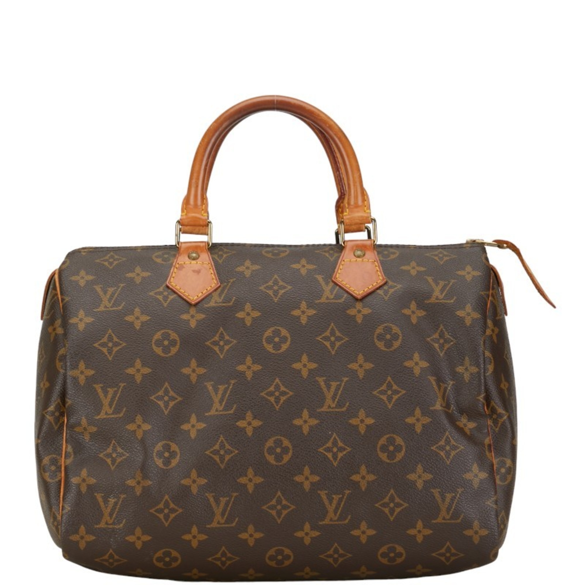 Louis Vuitton Monogram Speedy 30 Handbag Shoulder Bag 2WAY M41526 Brown PVC Leather Women's LOUIS VUITTON