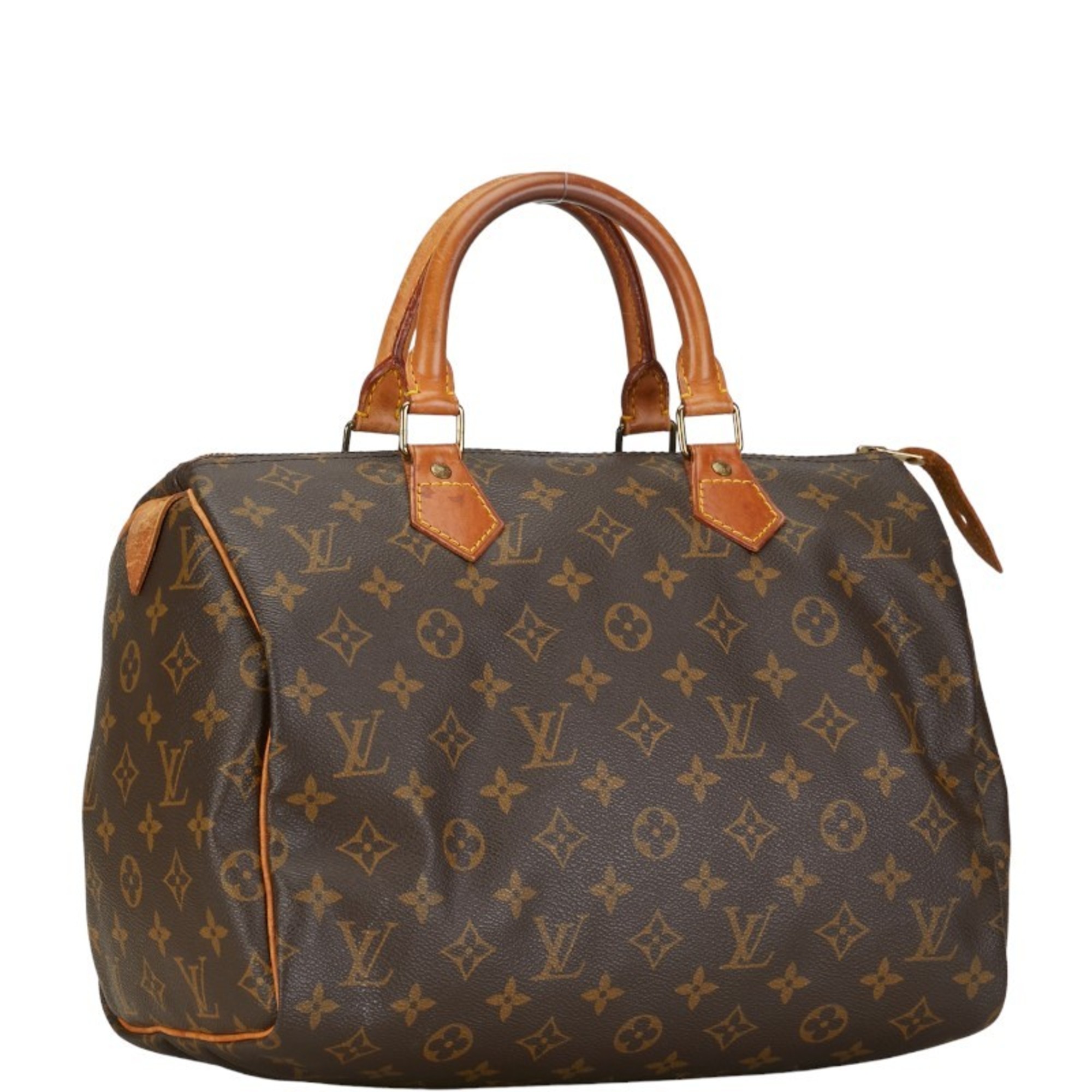 Louis Vuitton Monogram Speedy 30 Handbag Shoulder Bag 2WAY M41526 Brown PVC Leather Women's LOUIS VUITTON