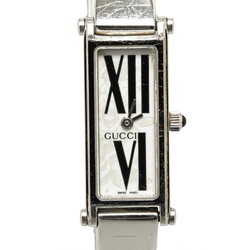 Gucci Bangle Watch Sherry Line Roman Numerals 1500L Quartz White Dial Stainless Steel Women's GUCCI