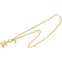 Chanel Coco Mark Chain Necklace Gold Plated Women's CHANEL