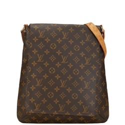 Louis Vuitton Monogram Musette Shoulder Bag M51256 Brown PVC Leather Women's LOUIS VUITTON