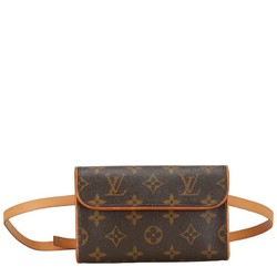 Louis Vuitton Monogram Pochette Florentine XS Waist Bag M51855 Brown PVC Leather Women's LOUIS VUITTON