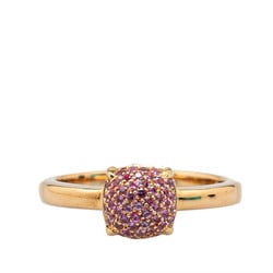 Tiffany & Co. Sugar Stack Ring, Pink Sapphire, K18PG, Gold, Women's, TIFFANY