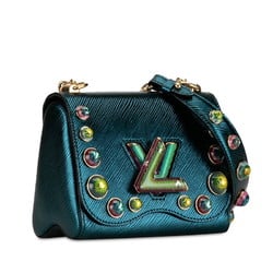 Louis Vuitton Epi Twist PM Studded Chain Shoulder Bag M53092 Green Multicolor Leather Women's LOUIS VUITTON