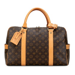 Louis Vuitton Monogram Carriole Boston Bag M40074 Brown PVC Leather Women's LOUIS VUITTON