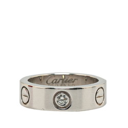 Cartier Love Ring #50 K18WG White Gold Women's CARTIER