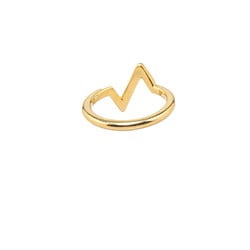 Louis Vuitton LV Volt Upside Down Ring #54 Q9Q32H K18YG Yellow Gold Women's LOUIS VUITTON