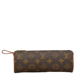 Louis Vuitton Monogram Truss Ronde Pouch Pen Case M47630 Brown PVC Leather Women's LOUIS VUITTON
