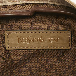Saint Laurent YSL Clutch bag, second beige, brown, leather, women's, SAINT LAURENT