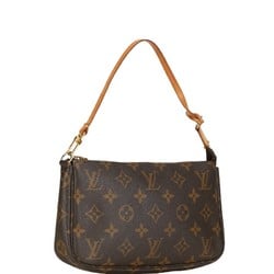 Louis Vuitton Monogram Pochette Accessoires Shoulder Bag M51980 Brown PVC Leather Women's LOUIS VUITTON