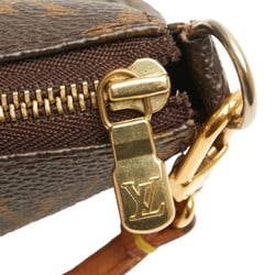Louis Vuitton Monogram Pochette Accessoires Shoulder Bag M51980 Brown PVC Leather Women's LOUIS VUITTON