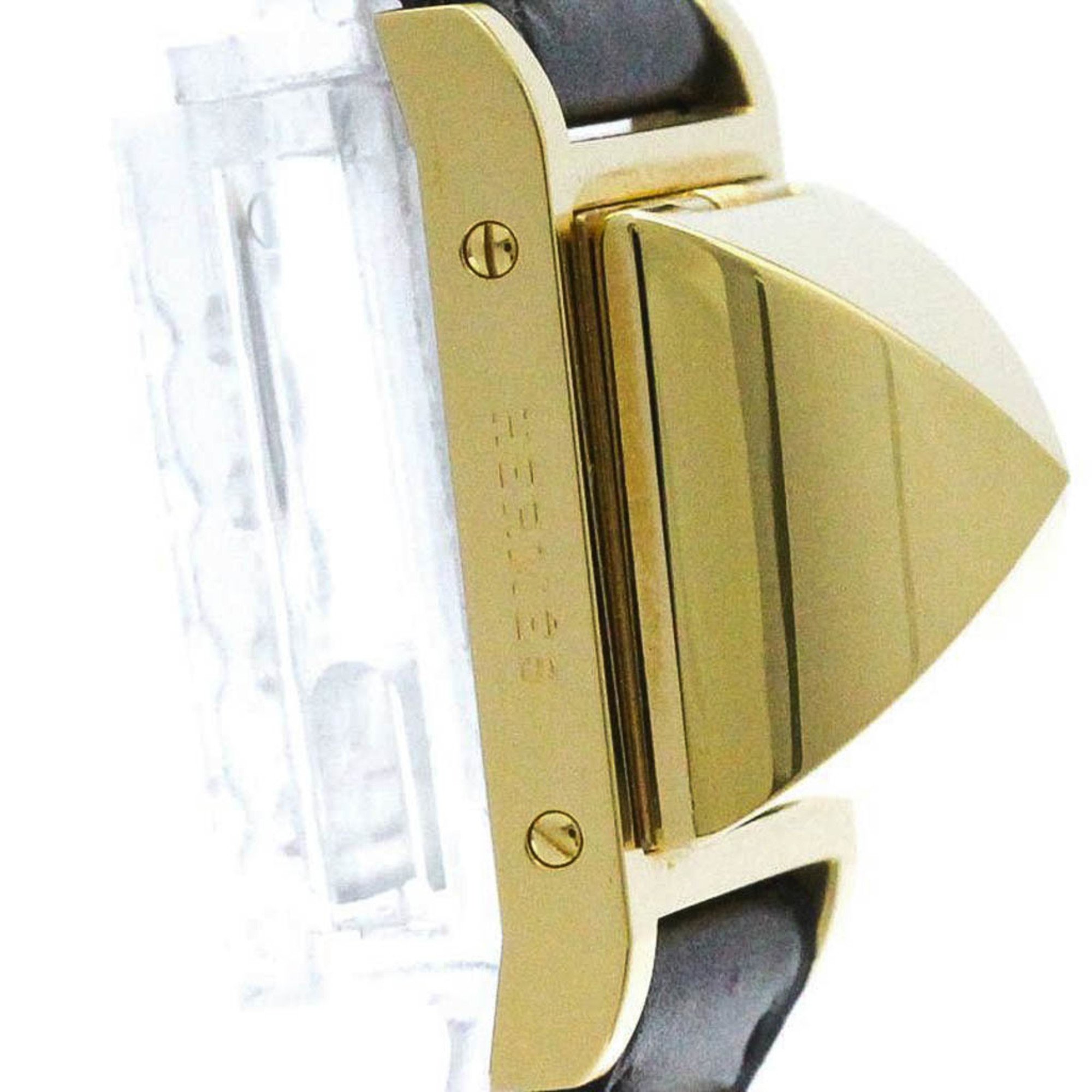 HERMES Medor Gold Plated Leather Quartz Ladies Watch ME1.201 BF573179