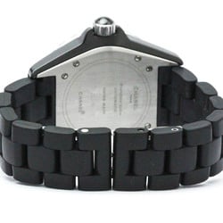 Polished CHANEL J12 Ceramic Rubber Automatic Mens Watch H0684 BF572572