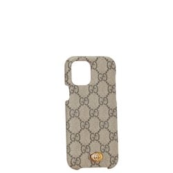 Gucci GG Supreme Bumper Case for iPhone 12/12 Pro 668406 Beige PVC Women's GUCCI