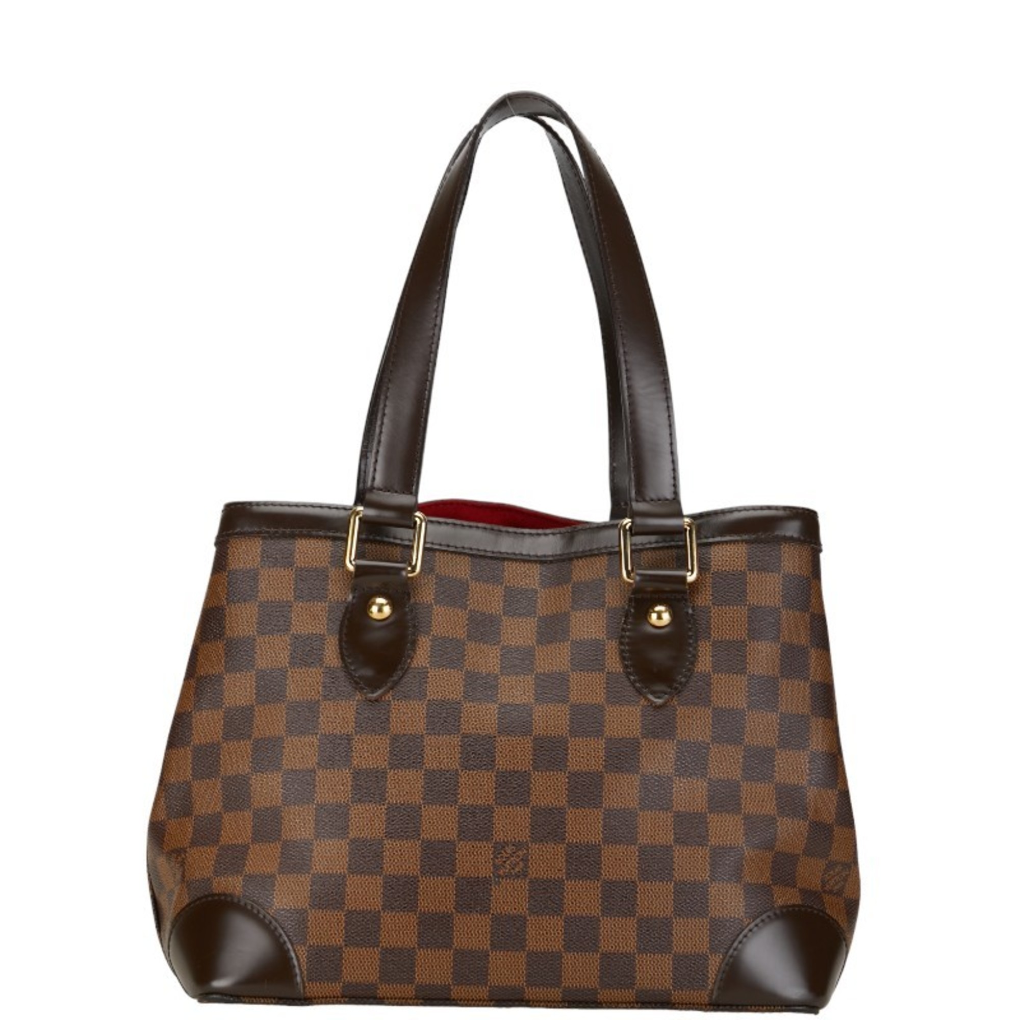 Louis Vuitton Damier Hampstead PM Handbag Tote Bag N51205 Brown PVC Leather Women's LOUIS VUITTON