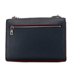 Louis Vuitton My Lock Me BB Handbag Chain Shoulder Bag M53196 Marine Rouge Grained Calf Leather Women's LOUIS VUITTON
