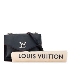 Louis Vuitton My Lock Me BB Handbag Chain Shoulder Bag M53196 Marine Rouge Grained Calf Leather Women's LOUIS VUITTON