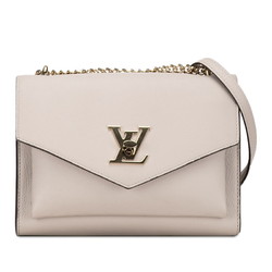 Louis Vuitton My Lock Me Chain Shoulder Bag M56137 Beige Calf Leather Women's LOUIS VUITTON