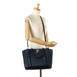 Louis Vuitton Rock Meat Handbag Shoulder Bag M54571 Marine Rouge Navy Calf Leather Women's LOUIS VUITTON