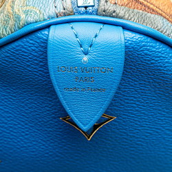 Louis Vuitton Monogram Celty Masters Collection 2017 Limited Edition Speedy 30 Boston Bag M43305 Grand Blue Multicolor PVC Leather Women's LOUIS VUITTON