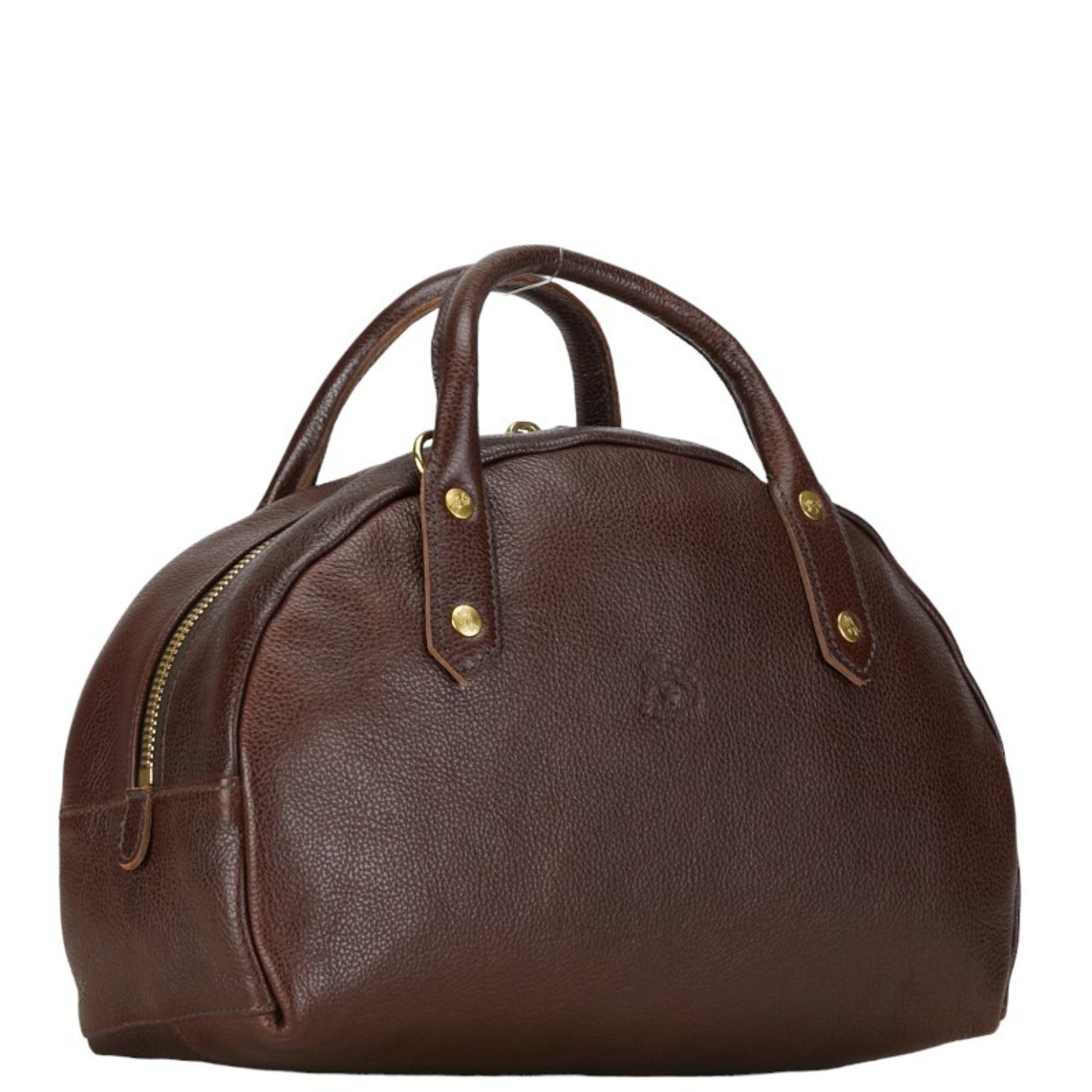 IL BISONTE Handbag Shoulder Bag Brown Leather Women's