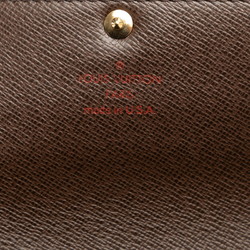 Louis Vuitton Damier Portefeuille Sarah Long Wallet N61734 Brown PVC Leather Women's LOUIS VUITTON