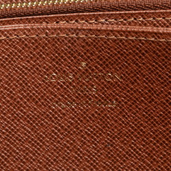 Louis Vuitton Monogram Zippy Wallet Round Long M42616 Brown PVC Women's LOUIS VUITTON