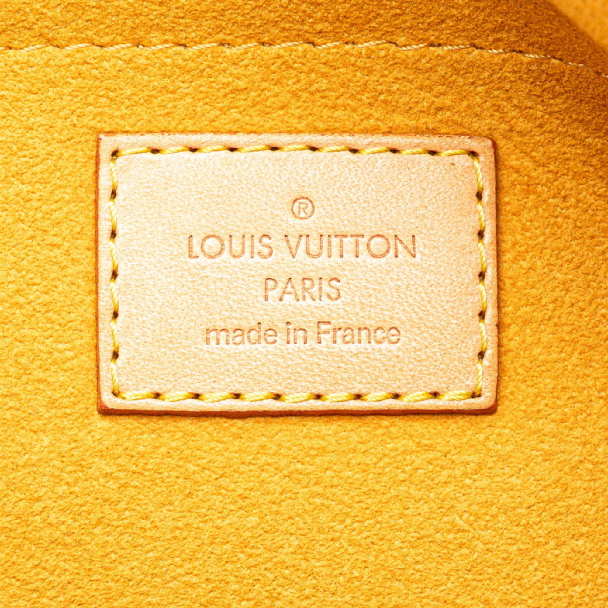 Louis Vuitton Monogram Denim Porte Epol Raye MM Handbag M95334 Indigo Blue Canvas Leather Women's LOUIS VUITTON