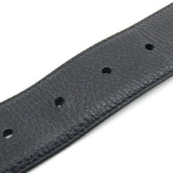 Dunhill Belt 18F4T28GR00142 Black Navy Leather Reversible Men's