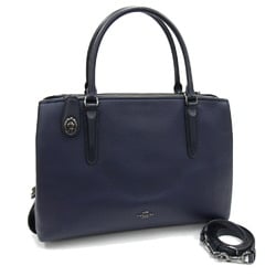 Coach handbag Brooklyn Carryall 34 57276 navy leather tote bag shoulder for women COACH
