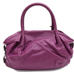 Salvatore Ferragamo handbag FZ-21 A056 purple leather shoulder bag for women