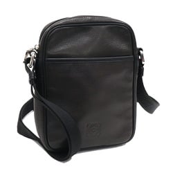 LOEWE Shoulder Bag Anagram Dark Brown Leather for Men and Women